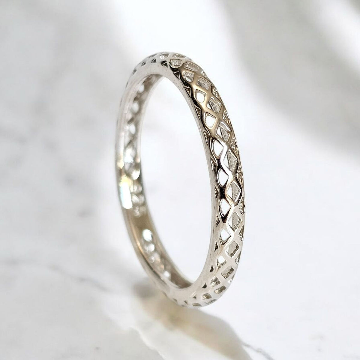 Sterling Silver 925 Simple Statement Band Ring