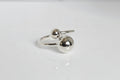 Sterling Silver Bold Sphere Geometric Ring - view 3