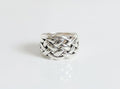 Sterling Silver Electroform Dome Wide Chunky Ring - view 2