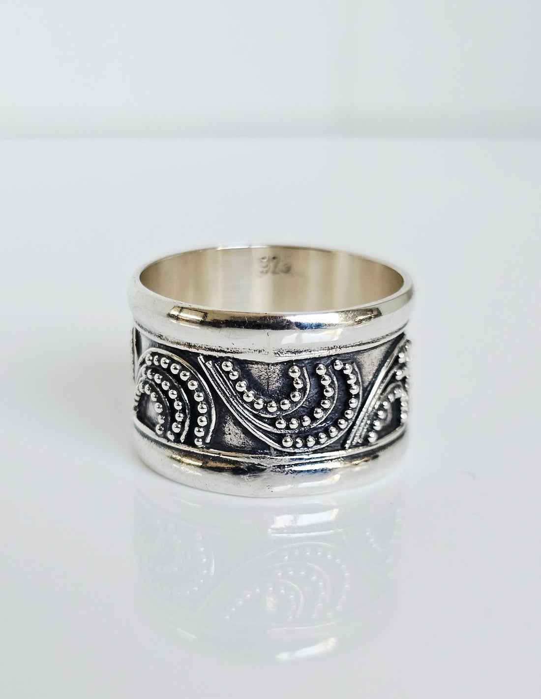 Sterling Silver 925 Unisex Bali Ring - view 6