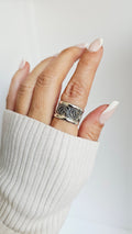 Sterling Silver 925 Unisex Bali Ring - view 5
