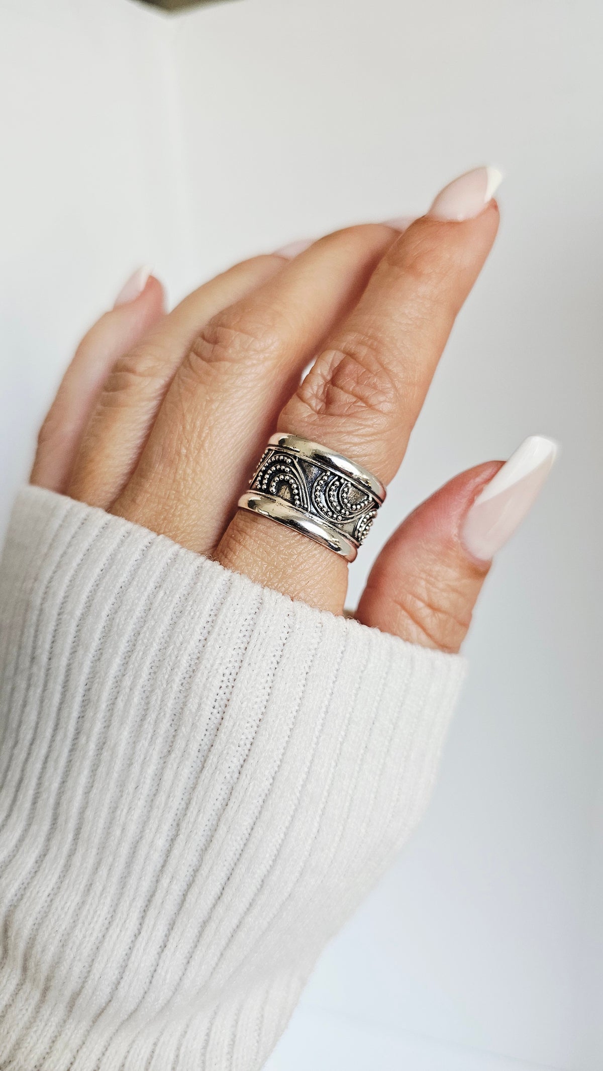 Sterling Silver 925 Unisex Bali Ring - view 4