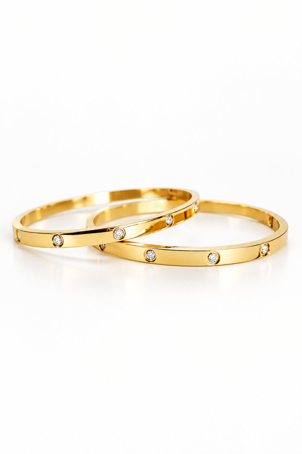 Statement Gold Bangle Bracelet - view 6