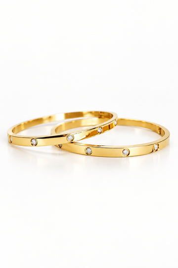 Statement Gold Bangle Bracelet - view 6