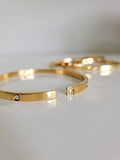 Statement Gold Bangle Bracelet - view 4