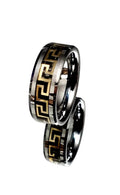 Gold Silver Band, Tungsten Men's Ring