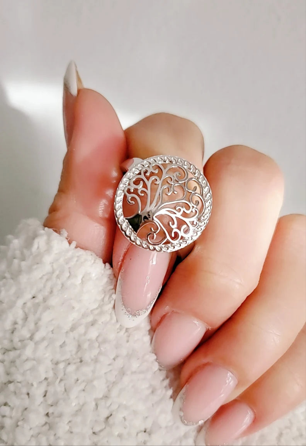 Sterling Silver Tree of Life Ring - view 2
