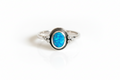 Sterling Silver Blue Opal Ring
