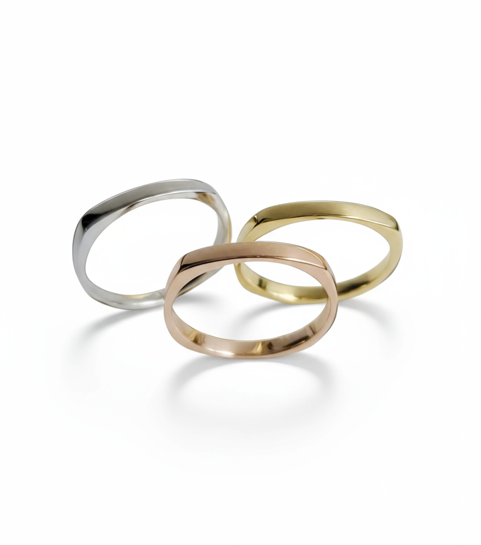 Sterling Silver 925, Gold, Rose Gold Ring - view 3