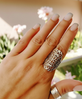 Sterling Silver 925 Filigree Shield Ring - view 6