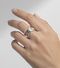 Sterling Silver 925 Statement Knot Ring - view 2