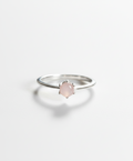 Sterling Silver Natural Pink Mother of Pearl Ring - view 7