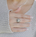 Sterling Silver Sun Rays Ring - view 4