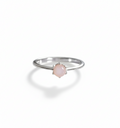 Sterling Silver Natural Pink Mother of Pearl Ring