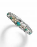 Sterling Silver Turquoise Cuff Bangle Bracelet