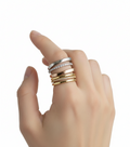 Sterling Silver 925, Gold, Rose Gold Ring - view 2