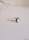 Sterling Silver Rainbow White Opal Ring - view 5
