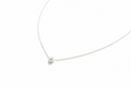 Sterling Silver Floating Natural Pearl Necklace