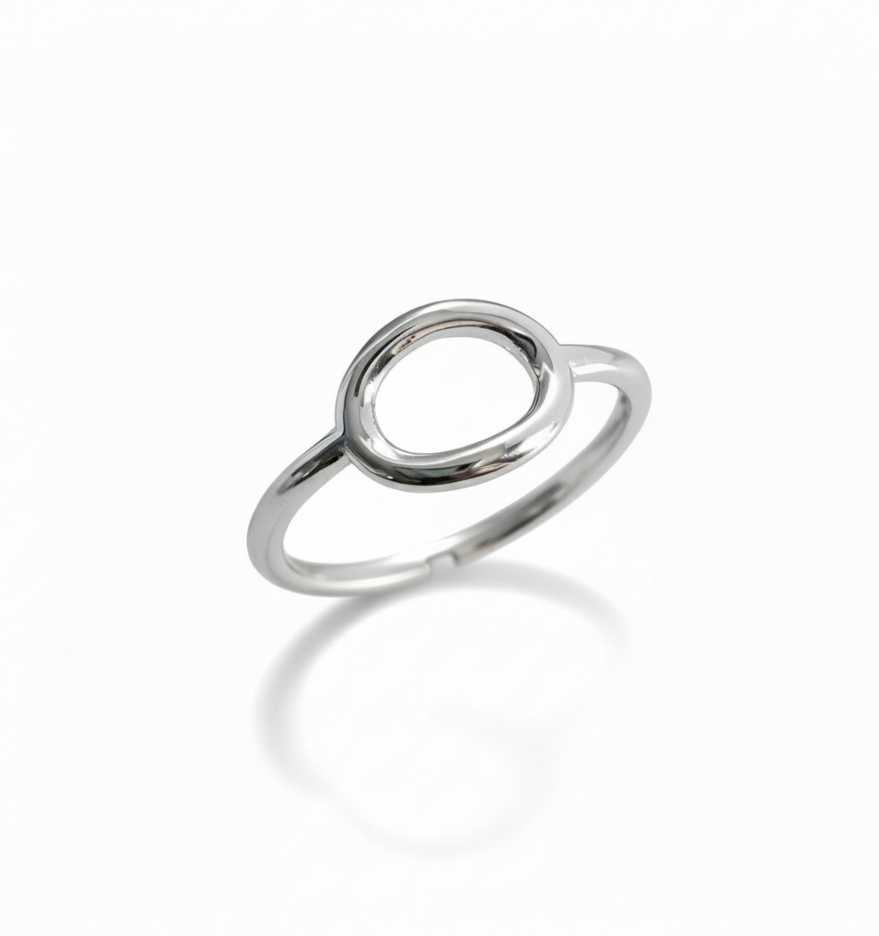 Sterling Silver Adjustable Toe Halo Ring