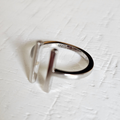 Sterling Silver Double T Bar Ring - view 5
