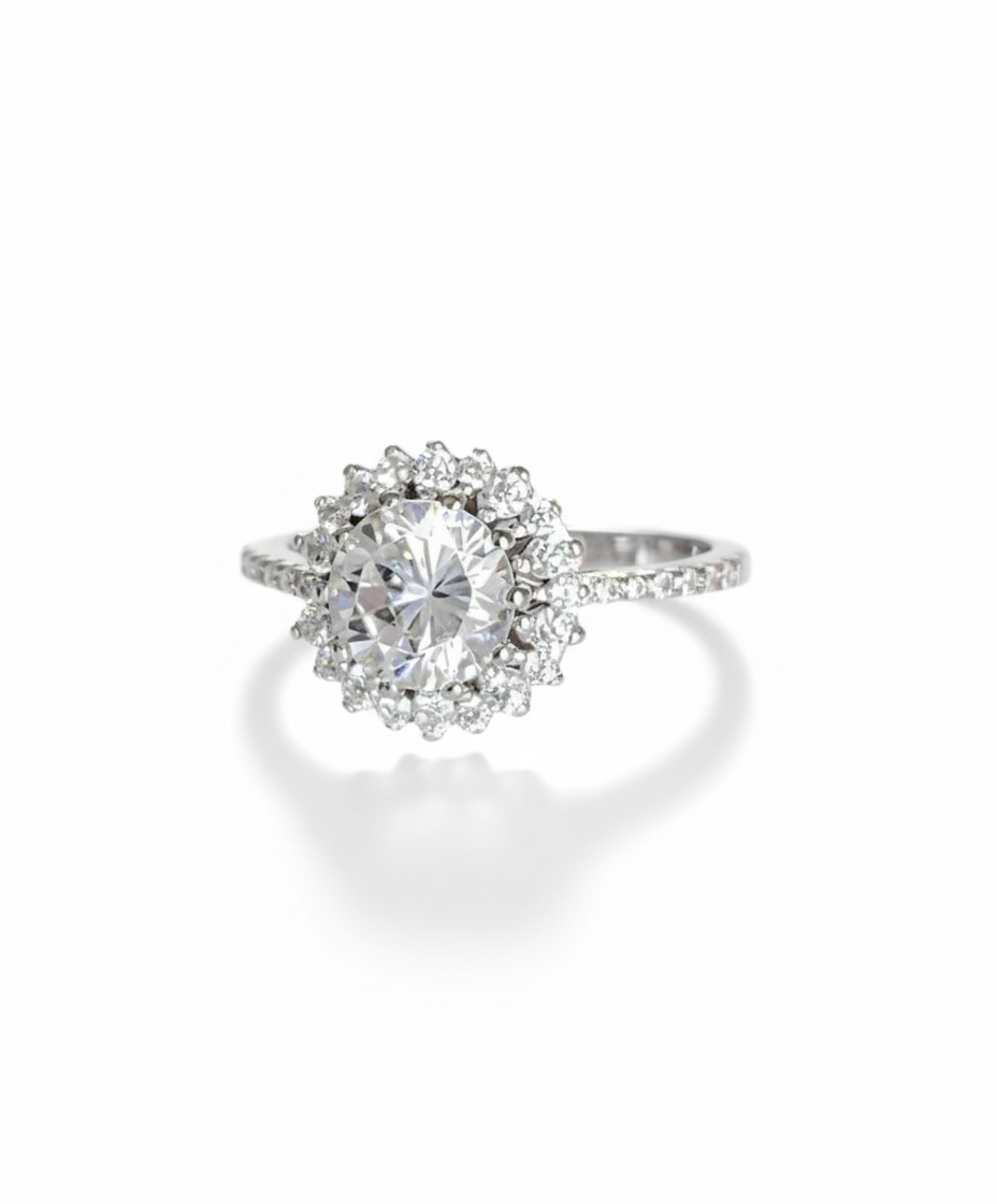 Sterling Silver Promise Engagement Ring - view 5