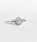 Sterling Silver Dainty Spiral Swirl Ring