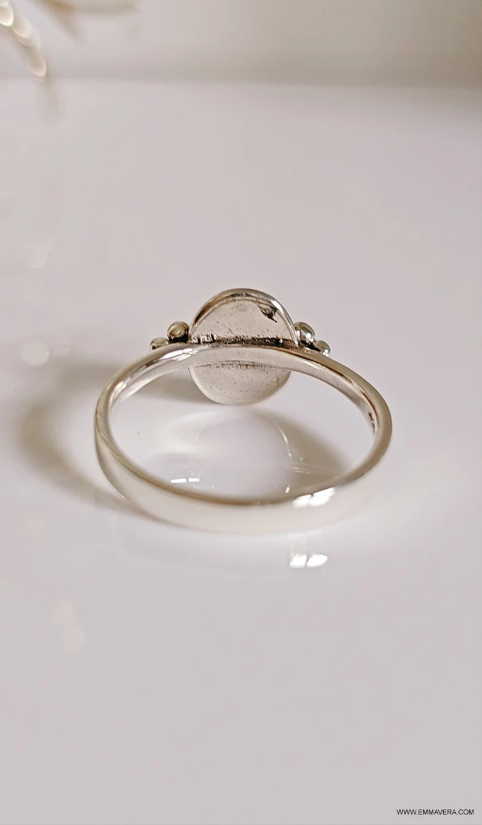 Sterling Silver Blue Opal Ring - view 7