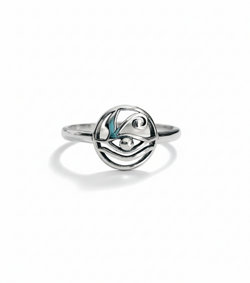 Sterling Silver Amulet Eye of Horus Ring