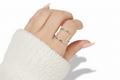 Sterling Silver Open Square Ring - view 4