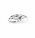 Sterling Silver 925 Elegant Thin Band Cz Ring - view 3