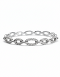 Silver Chain Bangle Bracelet