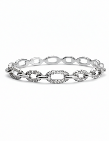Silver Chain Bangle Bracelet