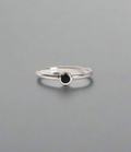 Dainty Black Onyx Sterling Silver Ring - view 7
