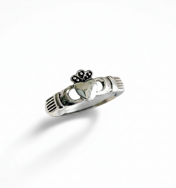 Sterling Silver Dainty Claddagh Toe Ring