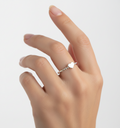 Solid Sterling Silver Braided Heart Ring - view 4