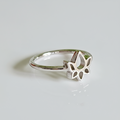 Sterling Silver Lotus Flower Ring - view 10