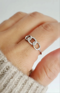 Sterling Silver Chain Ring - view 10