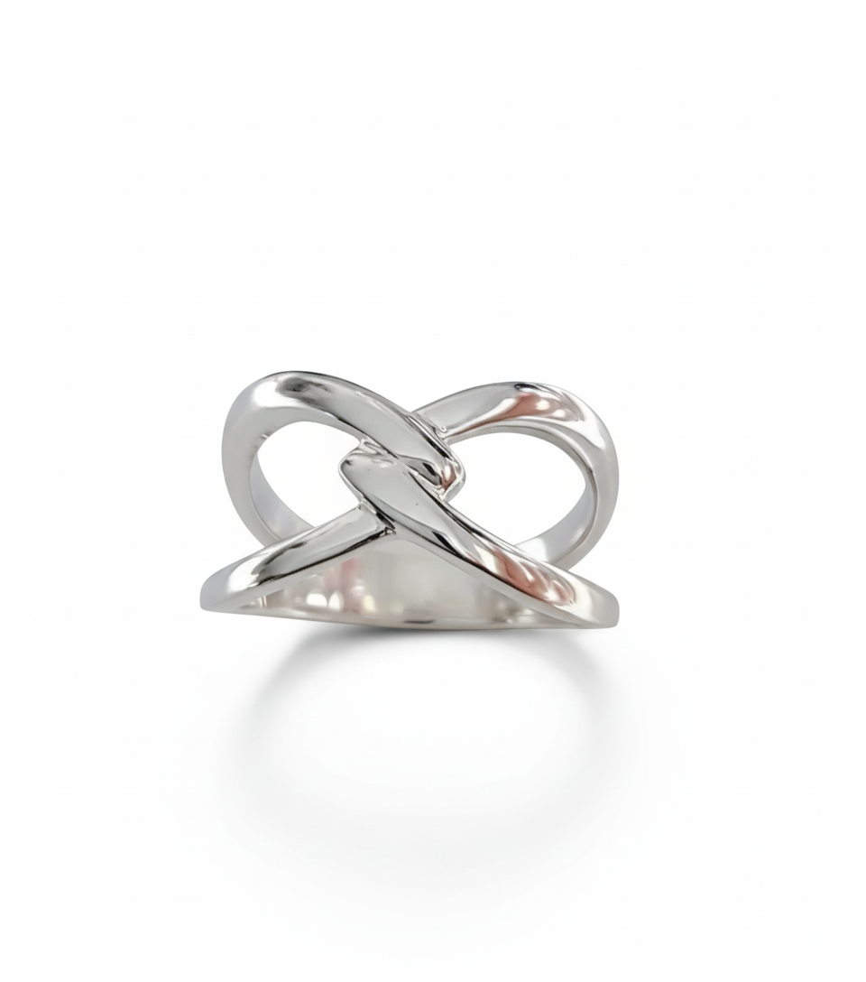 Sterling Silver 925 Statement Knot Ring