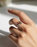 Sterling Silver Geometric Bar Ring - view 2