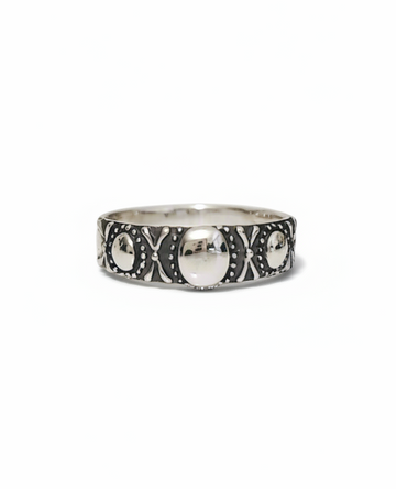 Sterling Silver Bali Oxidized Band Ring