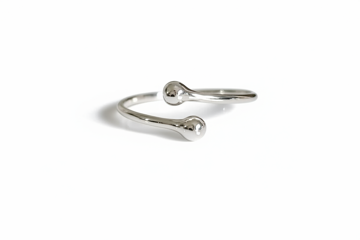 Sterling Silver Dainty Wraparound Ring