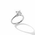 Sterling Silver 925 Round Cut Engagement Ring - view 7