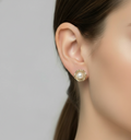 Sterling Silver 925 Natural Pearl Stud Earrings - view 7