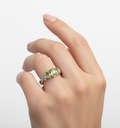 Sterling Silver Peridot Ring - view 2