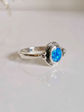 Sterling Silver Blue Opal Ring - view 5