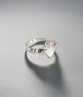 Sterling Silver Mother of Pearl Claddagh Ring - view 4