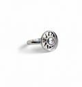 Sterling Silver Sun Eclipse Moon Ring - view 5
