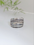 Sterling Silven Woven Statement Ring - view 5