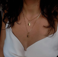 Gold Padlock Pendant - view 2