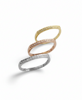 Sterling Silver Square Top Band, Gold, Silver or Rose Gold Ring